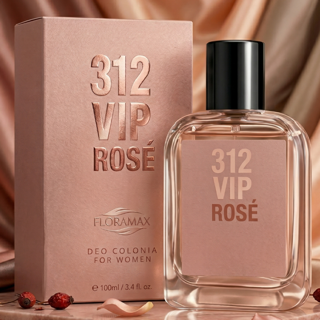 312 VIP ROSÉ - Deo Colônia Feminina 100ml | FLORAMAX