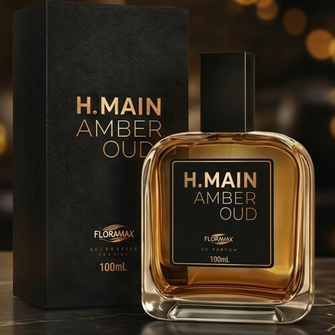 H.MAIN AMBER OUD - Eau de Parfum Masculino 100ml | FLORAMAX