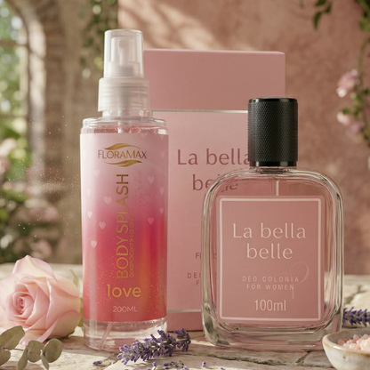 Kit Duo Amor e Beleza - Bodysplash Love + Perfume La Bella Belle - 100 ML