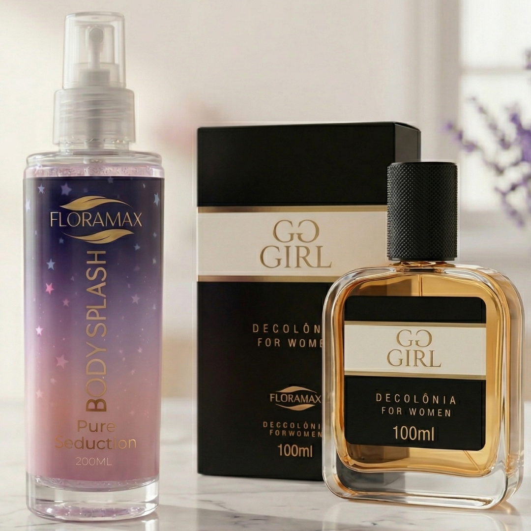 Kit Sedução Absoluta Floramax | Body Splash PURE SEDUCTION + Perfume G. GIRL 100ML