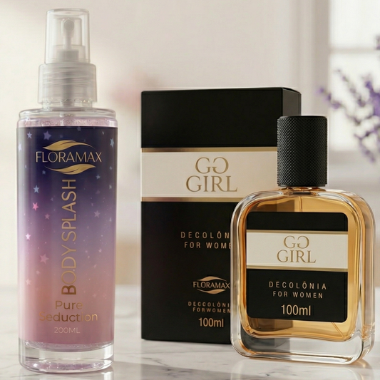 Kit Sedução Absoluta Floramax | Body Splash PURE SEDUCTION + Perfume G. GIRL 100ML